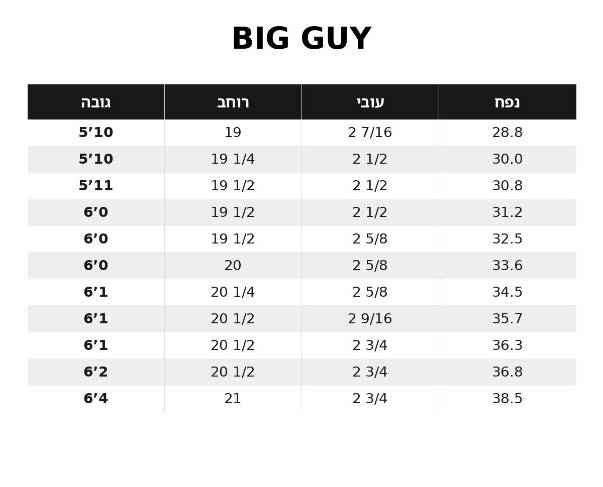 V Plus Model – Big Guy