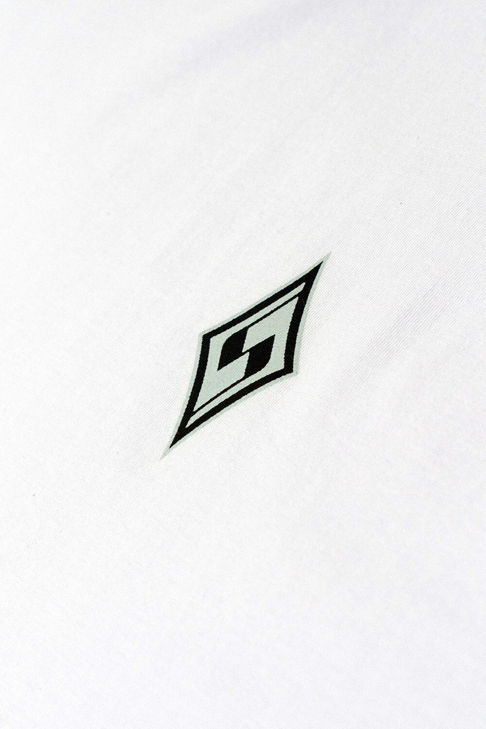 Silver Mini Logo - Oversized T - Shirt - White