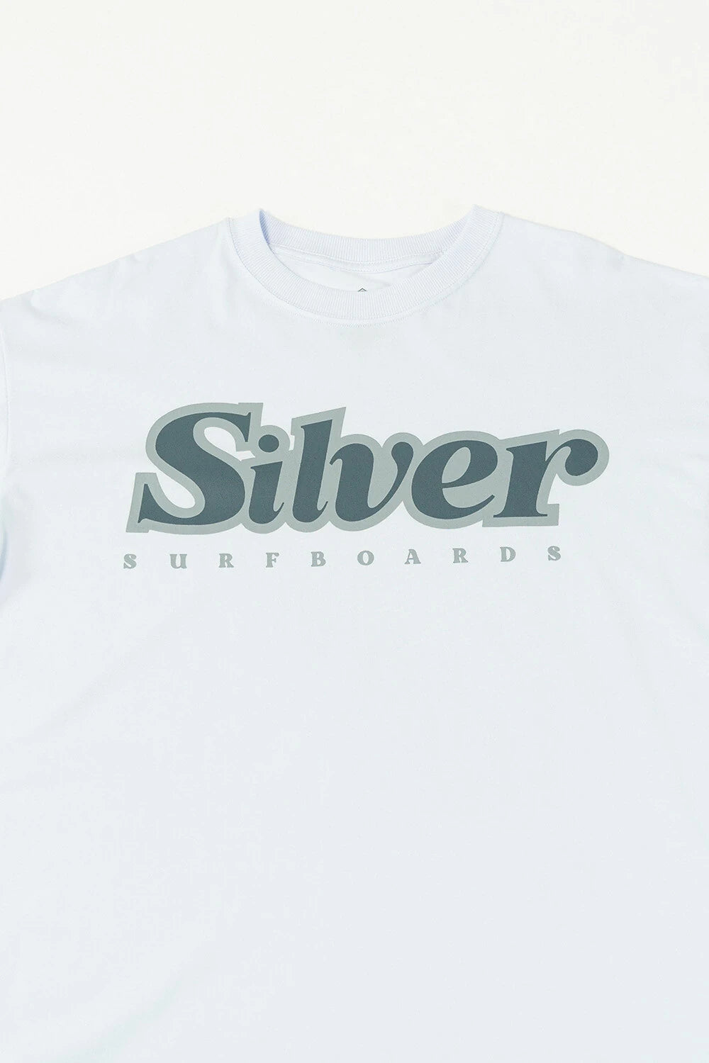 Silver Escrito Over Oversized T-Shirt – White