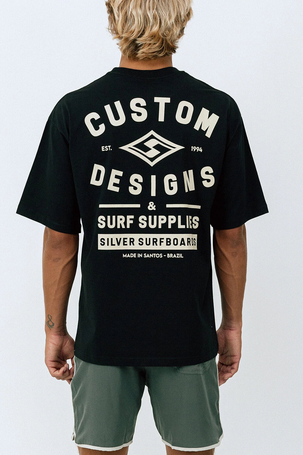 Silver Custom - Oversized T - Shirt - Black