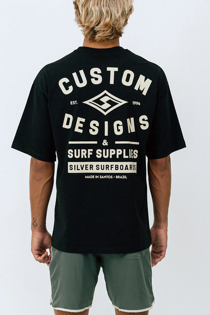 Silver Custom - Oversized T - Shirt - Black
