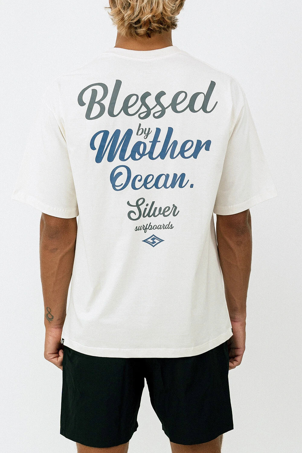 Silver Blessed - Oversized T - Shirt - Off White