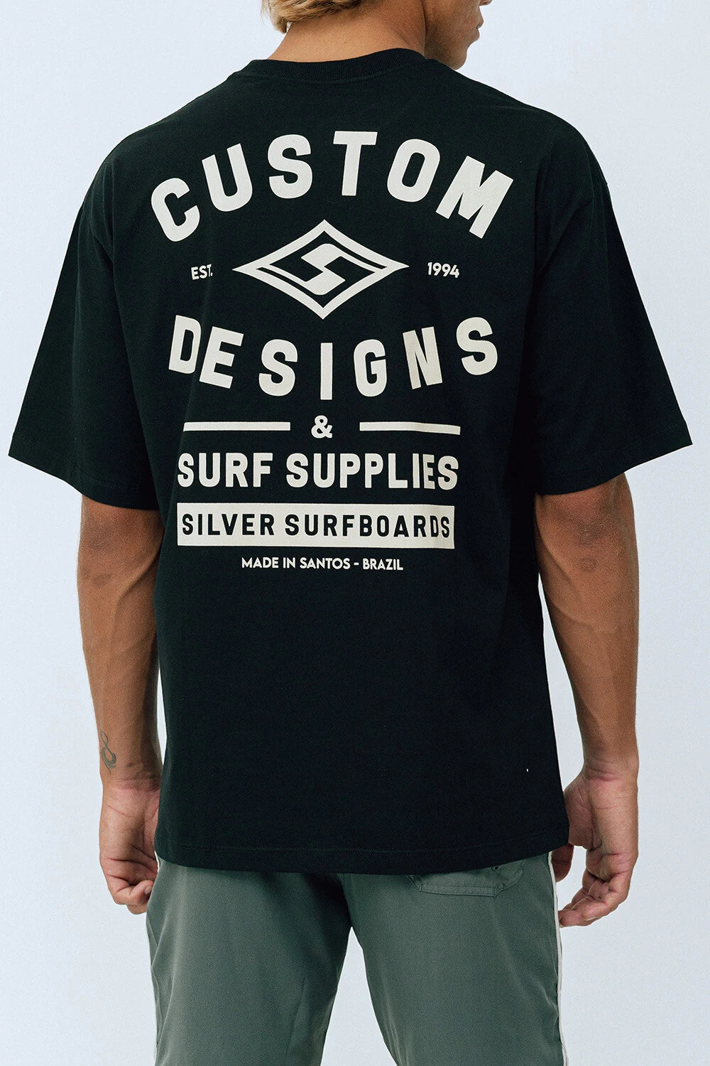 Silver Custom - Oversized T - Shirt - Black