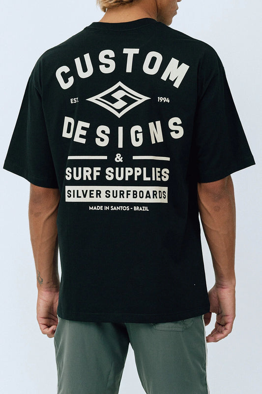 Silver Custom - Oversized T - Shirt - Black