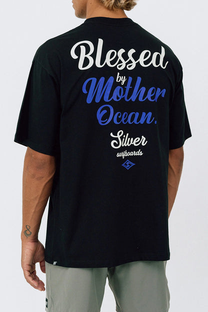 Silver Blessed - Oversized T - Shirt - Black