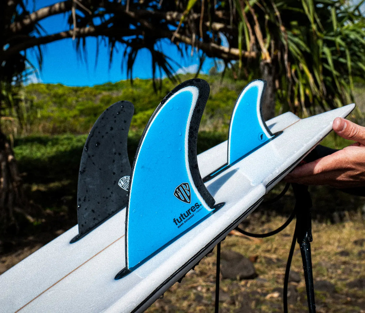 סט חרבות FUTURES Mark Richards Twin +1 Fiberglass Blue/White/Black