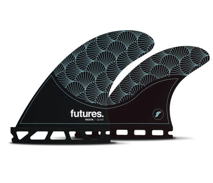 סט חרבות FUTURES Rasta Quad Honeycomb Medium Black/Teal