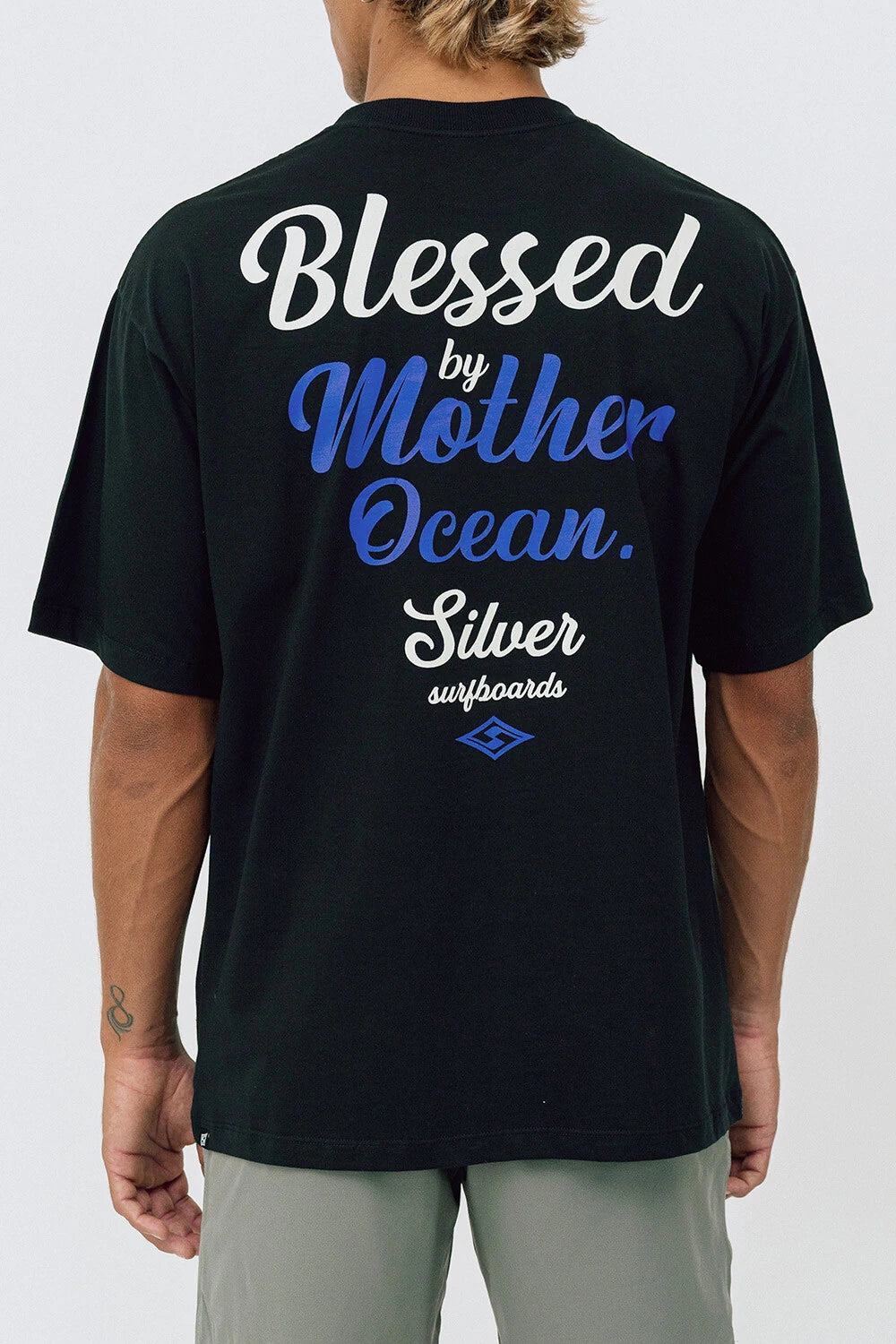 Silver Blessed - Oversized T - Shirt - Black