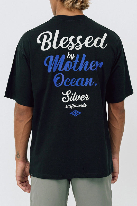Silver Blessed - Oversized T - Shirt - Black