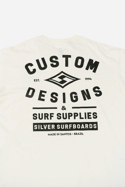 Silver Custom - Oversized T - Shirt - Off White
